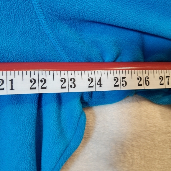 The North  Face Blue Polar Fleece jacket 3/4 zip style large pullover high neck - Picture 8 of 9